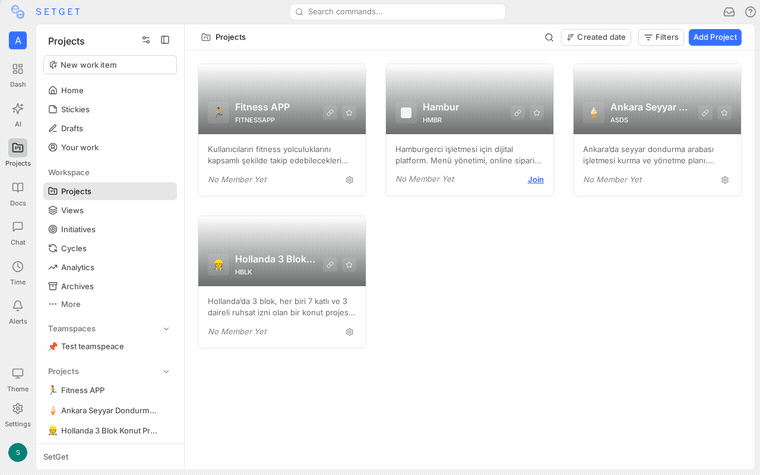 Create a template from an existing project